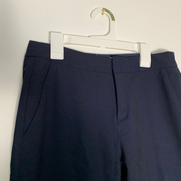 Everlane Navy Slim Wool Ankle Trousers- Size 0 - Picture 3 of 6